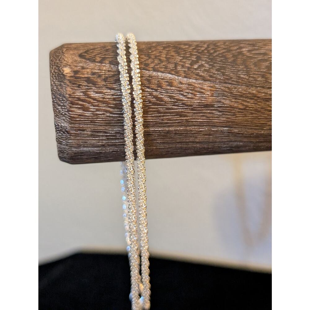 Unmarked Non-Magnetic Double Strand Margarita 9"-11" Chain Bracelet/Anklet